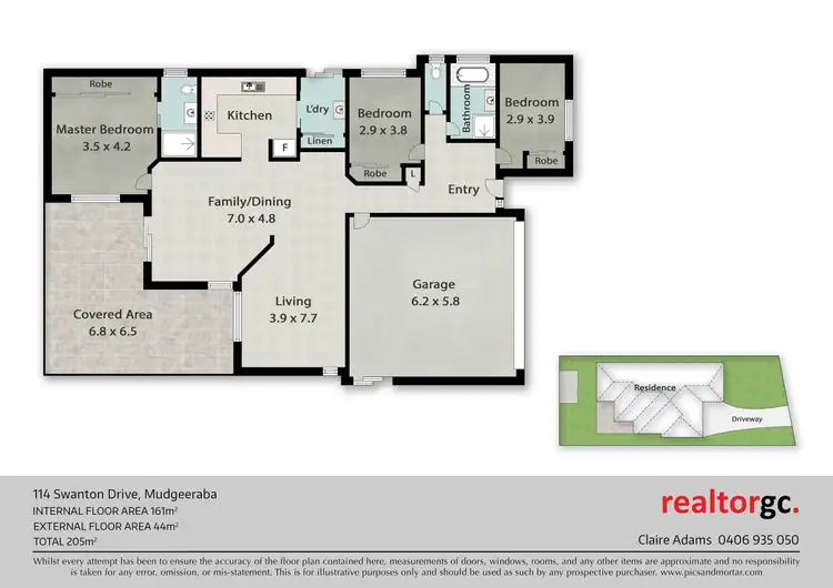 Floorplan of Homely house listing, 114 Swanton Drive, Mudgeeraba QLD 4213