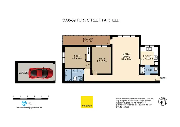 Floorplan of Homely unit listing, 35/35-39 York Street, Fairfield NSW 2165
