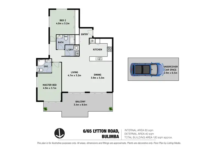 Floorplan of Homely unit listing, 6/65 Lytton Road, Bulimba QLD 4171