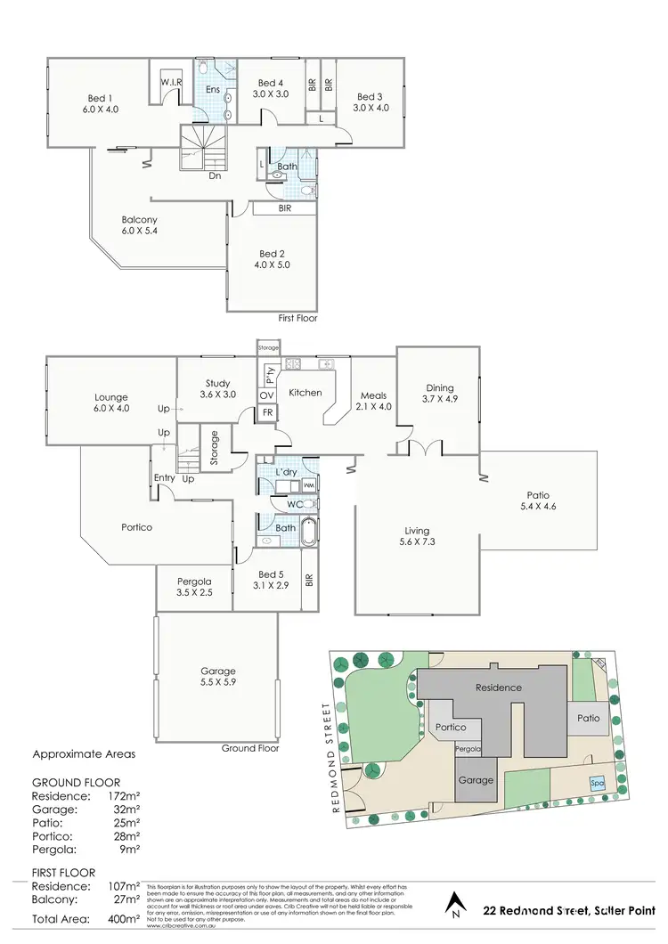 Floorplan of Homely house listing, 22 Redmond Street, Salter Point WA 6152