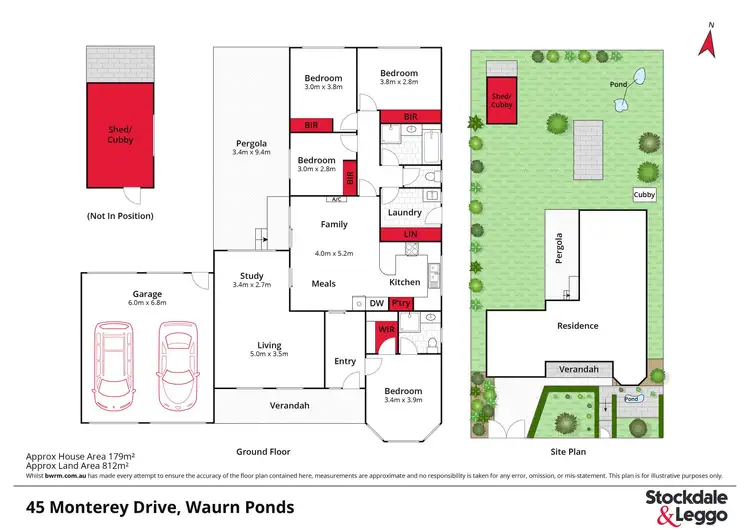 Floorplan of Homely house listing, 45 Monterey Drive, Waurn Ponds VIC 3216