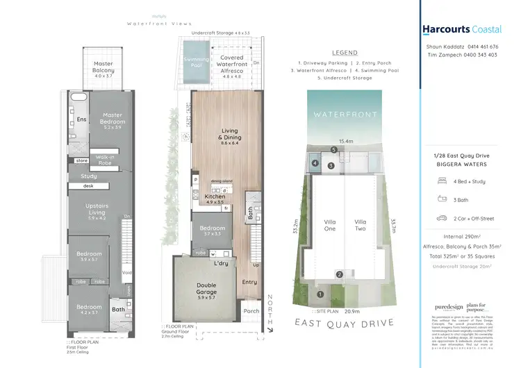 Floorplan of Homely villa listing, 1/28 East Quay Drive, Biggera Waters QLD 4216