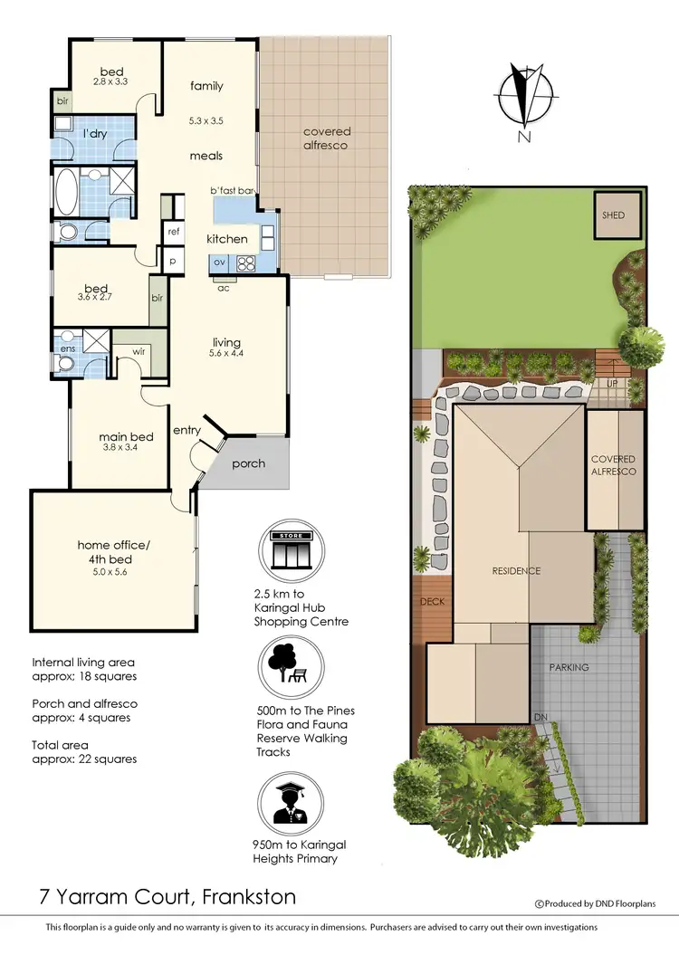 Floorplan of Homely house listing, 7 Yarram Court, Frankston VIC 3199