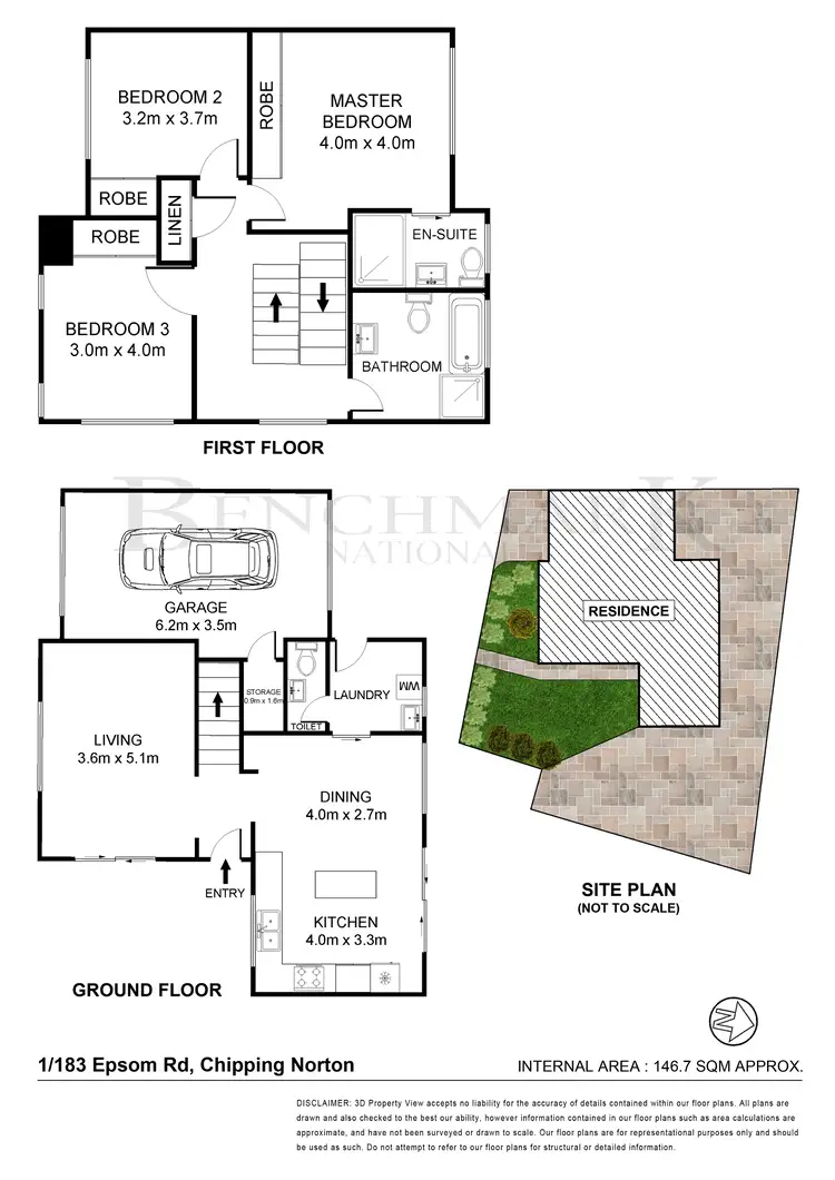 Floorplan of Homely townhouse listing, 1/183 Epsom Road, Chipping Norton NSW 2170