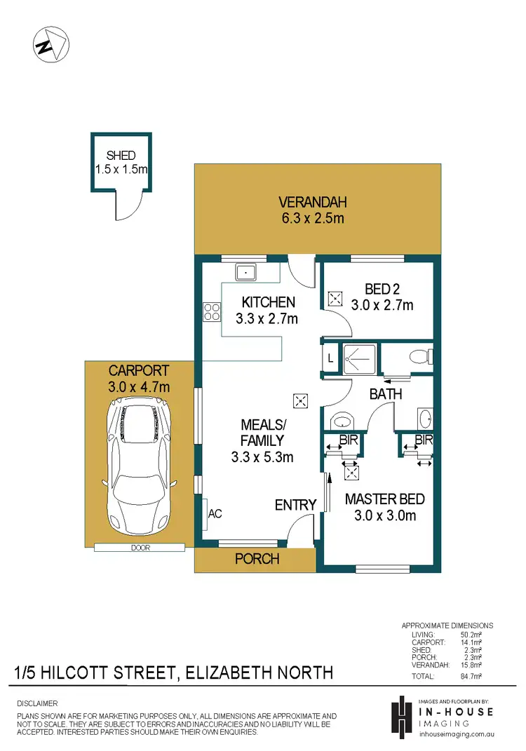 Floorplan of Homely house listing, 1/5 Hilcott Street, Elizabeth North SA 5113