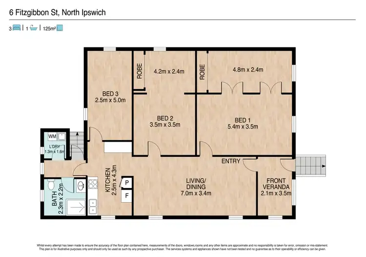 Floorplan of Homely house listing, 6 Fitzgibbon Street, North Ipswich QLD 4305