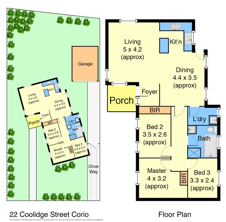 Floorplan of Homely house listing, 22 Coolidge Street, Corio VIC 3214