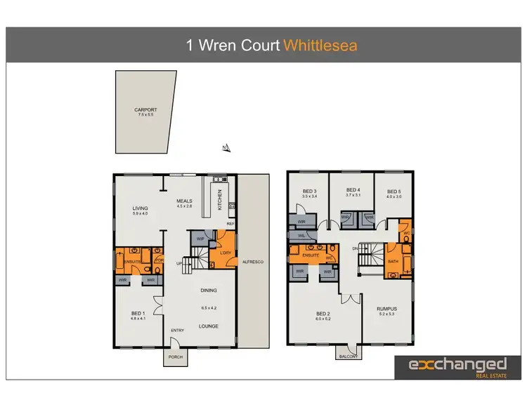 Floorplan of Homely house listing, 1 Wren Court, Whittlesea VIC 3757