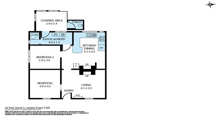 Floorplan of Homely house listing, 42 Peel Street South, Golden Point VIC 3350