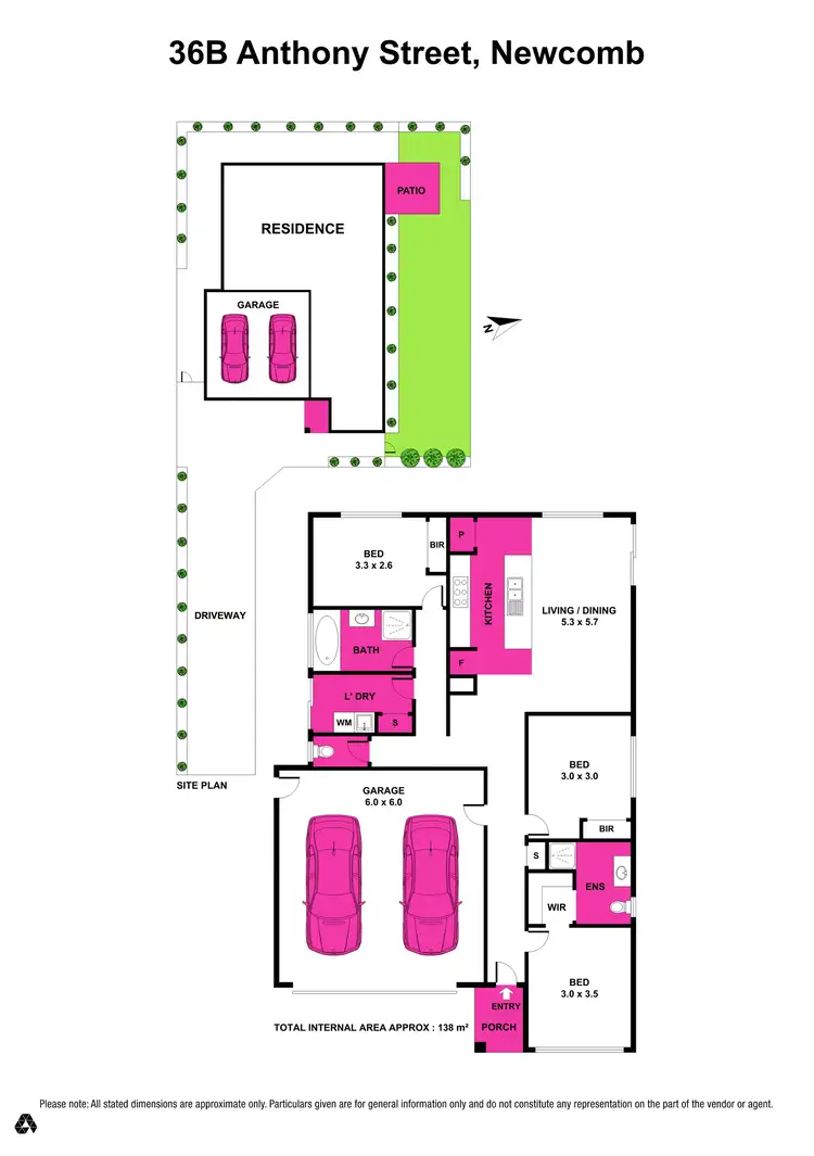 Floorplan of Homely house listing, 36B Anthony Street, Newcomb VIC 3219