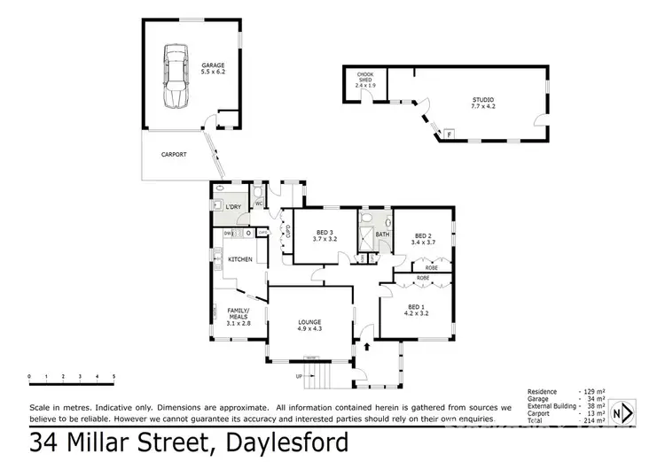 Floorplan of Homely house listing, 34 Millar Street, Daylesford VIC 3460
