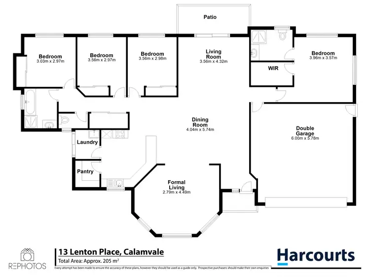 Floorplan of Homely house listing, 13 Lenton Place, Calamvale QLD 4116