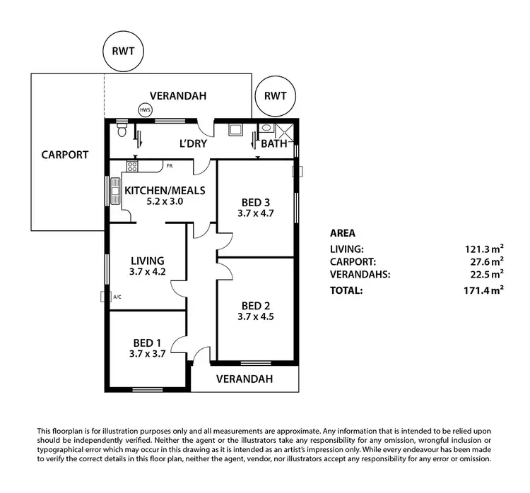 Floorplan of Homely house listing, 1 Old Adelaide Road, Karoonda SA 5307