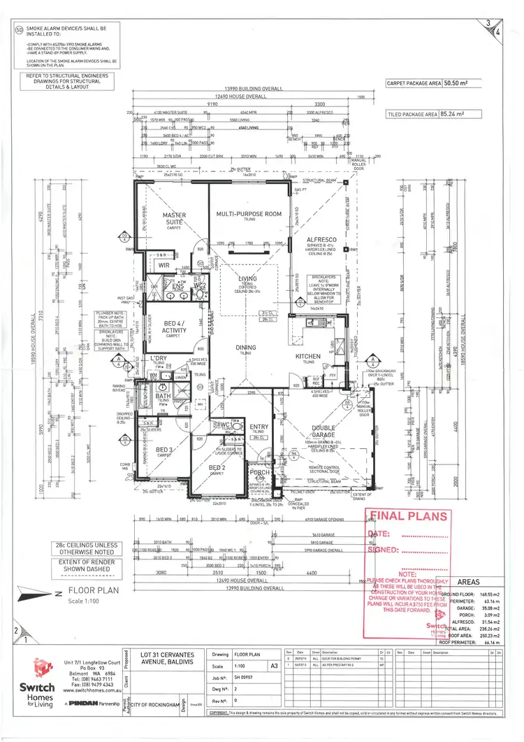 Floorplan of Homely house listing, 39 Cervantes Avenue, Baldivis WA 6171