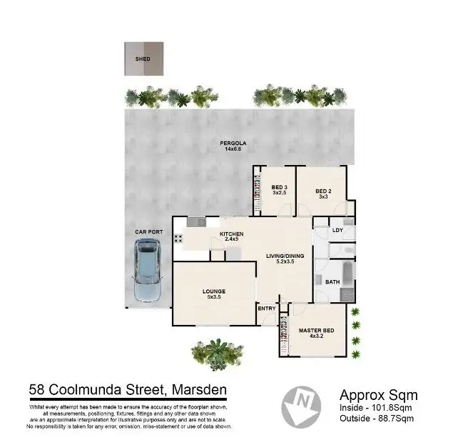 Floorplan of Homely house listing, 58 Coolmunda Street, Marsden QLD 4132