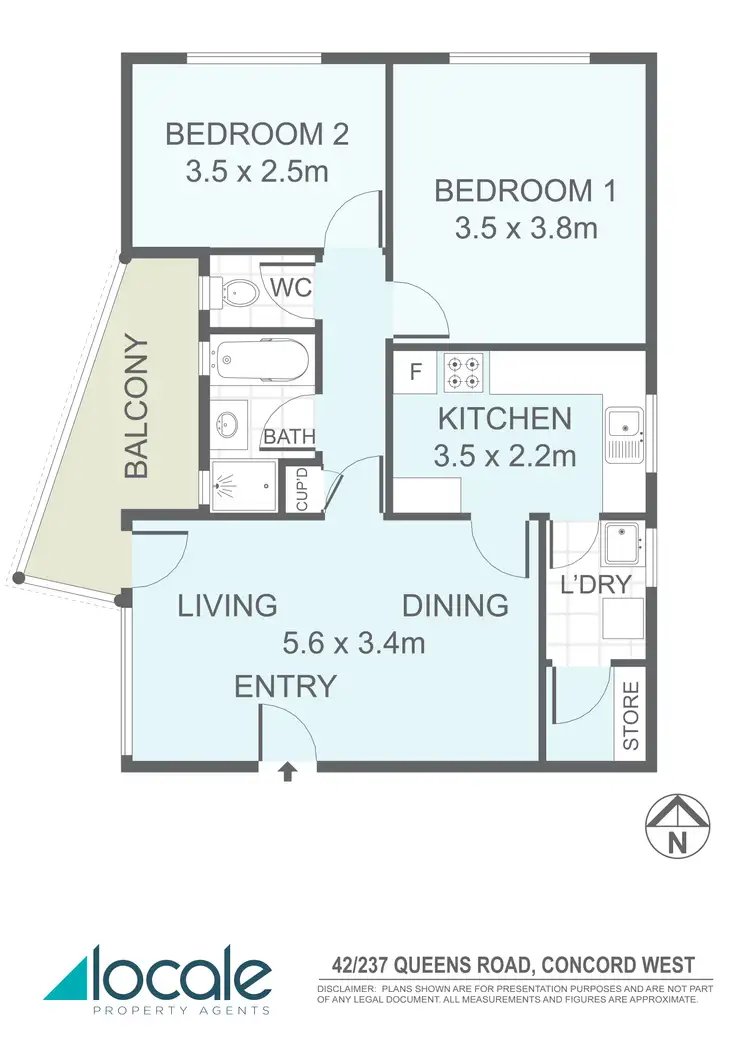 Floorplan of Homely unit listing, 42/237 Queen Street, Concord West NSW 2138