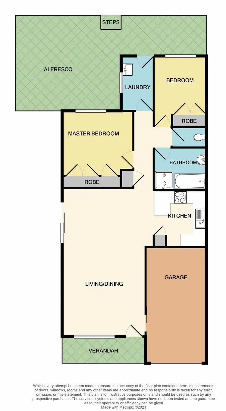 Floorplan of Homely semi-detached listing, 1/26 Adam Avenue, Rutherford NSW 2320