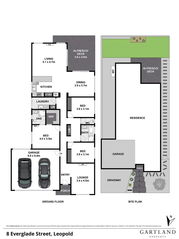 Floorplan of Homely house listing, 8 Everglade Street, Leopold VIC 3224