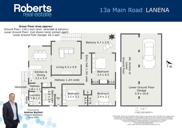 Floorplan of Homely house listing, 13A Main Road, Lanena TAS 7275