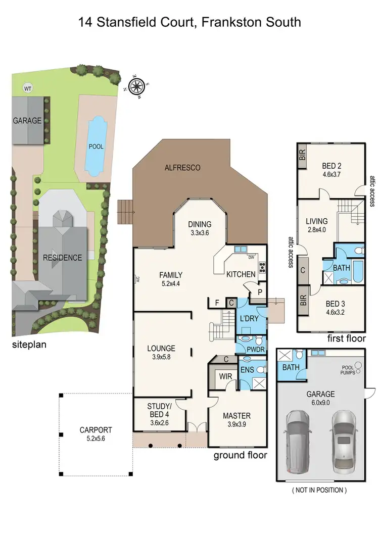 Floorplan of Homely house listing, 14 Stansfield Court, Frankston South VIC 3199