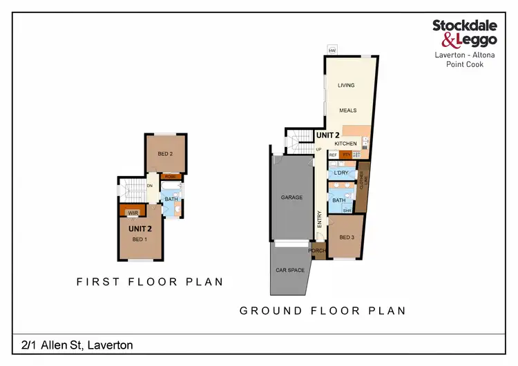 Floorplan of Homely house listing, 2/1 Allen Street, Laverton VIC 3028