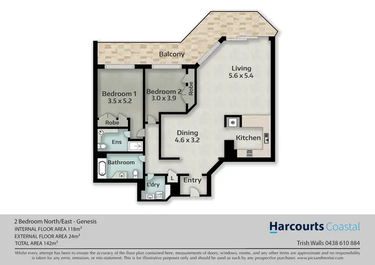 Floorplan of Homely apartment listing, 14/2981 Surfers Paradise Boulevard, Surfers Paradise QLD 4217