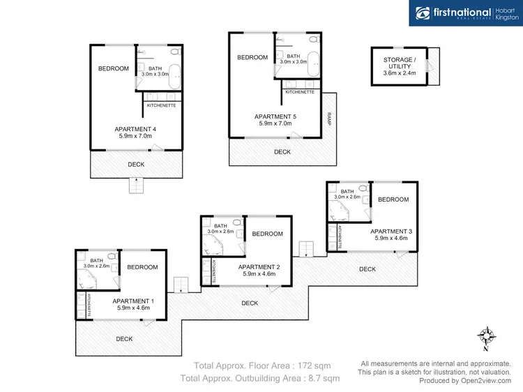 Floorplan of Homely house listing, 1 Lumeah Road, Adventure Bay TAS 7150