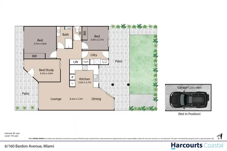 Floorplan of Homely villa listing, 6/160 Bardon Avenue, Miami QLD 4220