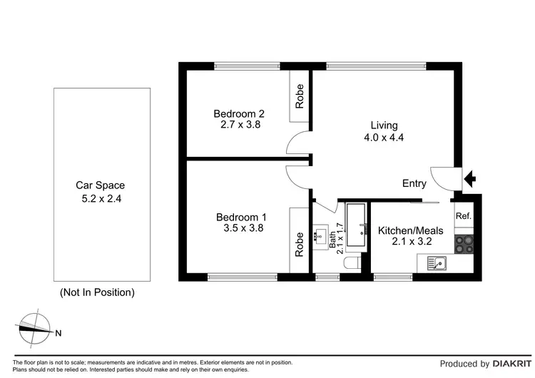 Floorplan of Homely apartment listing, 8/42 Park Street, Hawthorn VIC 3122