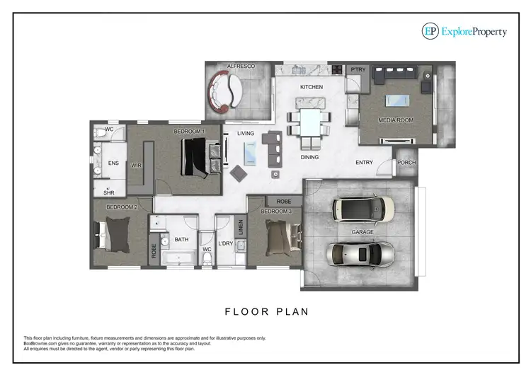 Floorplan of Homely house listing, 26 Caroval Drive, Rural View QLD 4740