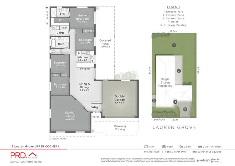 Floorplan of Homely house listing, 12 Lauren Grove, Upper Coomera QLD 4209
