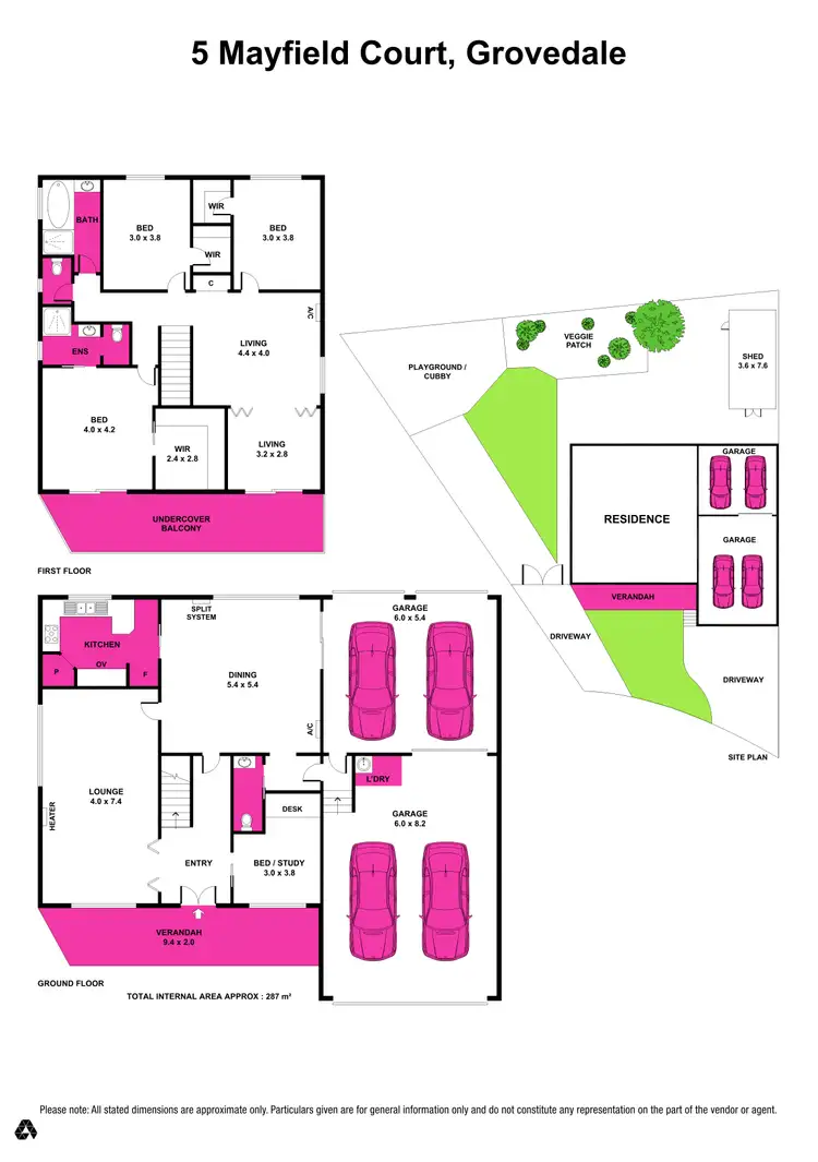 Floorplan of Homely house listing, 5 Mayfield Court, Grovedale VIC 3216