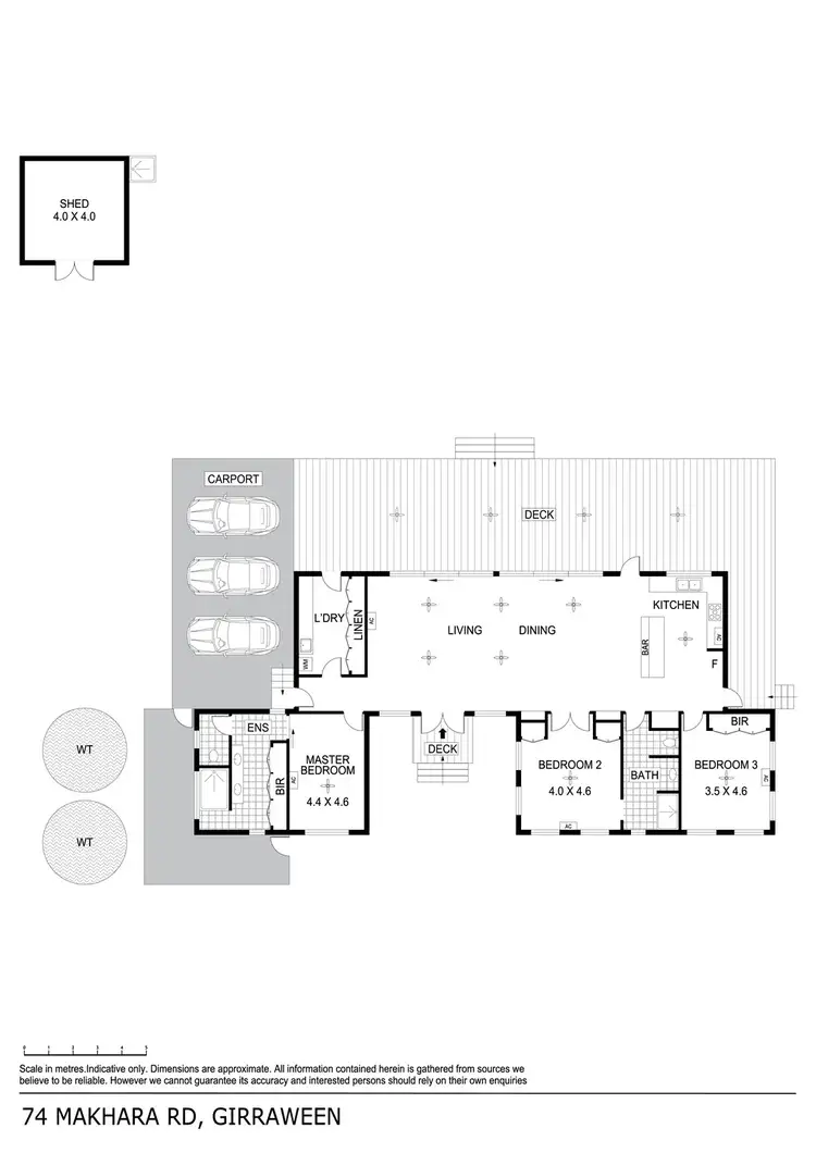Floorplan of Homely house listing, 74 Makhara Road, Girraween NT 836