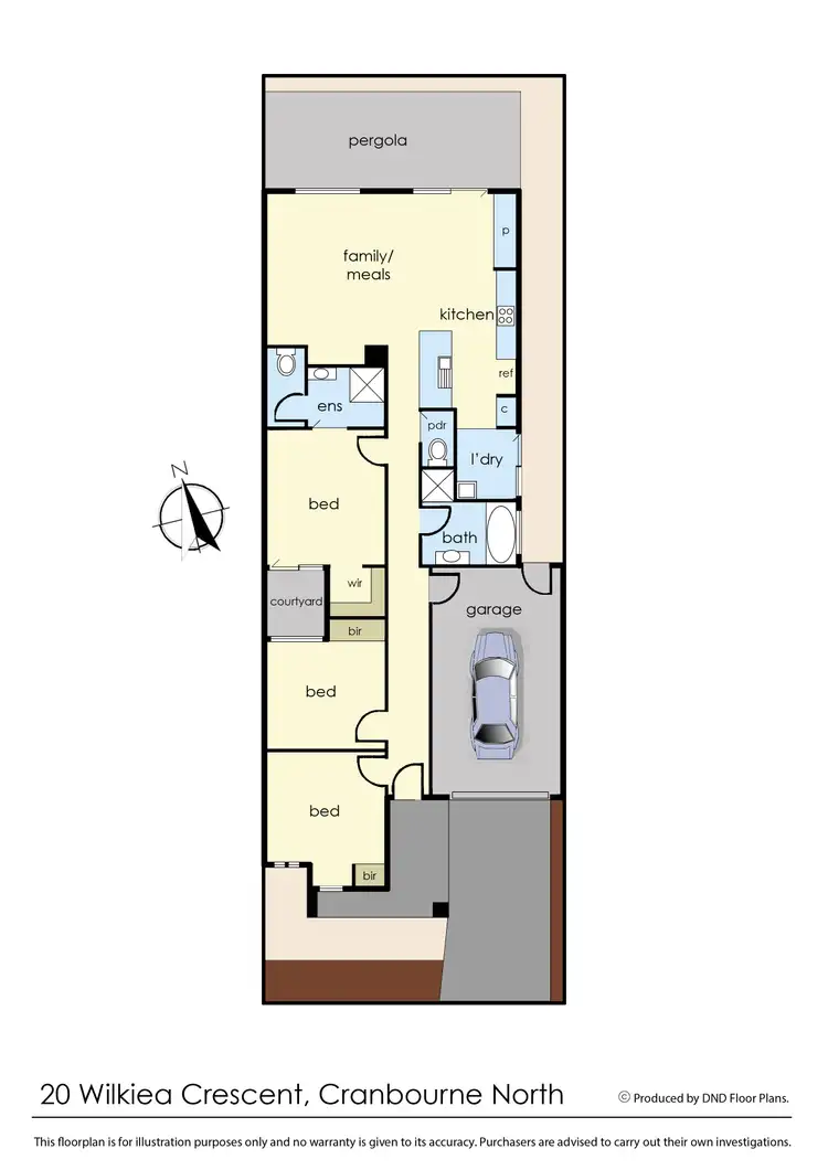 Floorplan of Homely house listing, 20 Wilkiea Crescent, Cranbourne North VIC 3977