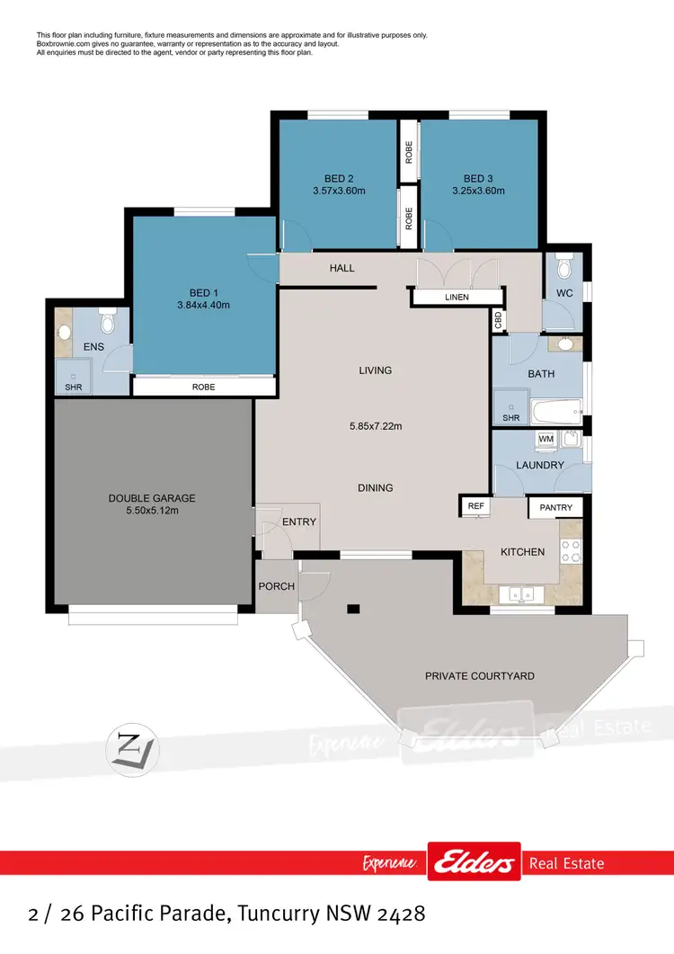 Floorplan of Homely villa listing, 2 / 26 Pacific Parade, Tuncurry NSW 2428