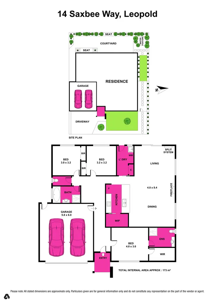 Floorplan of Homely house listing, 14 Saxbee Way, Leopold VIC 3224