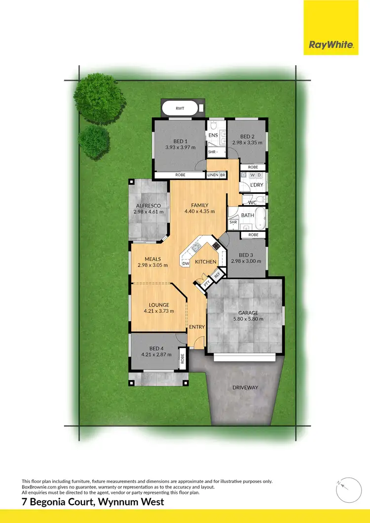 Floorplan of Homely house listing, 7 Begonia Court, Wynnum West QLD 4178