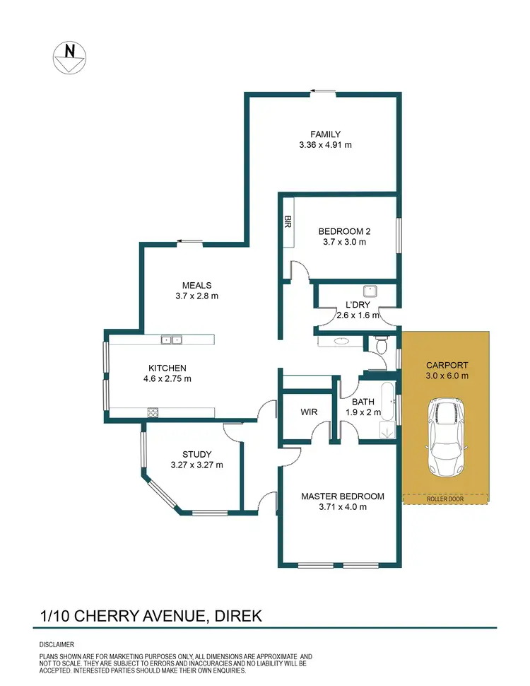 Floorplan of Homely house listing, 1/10 Cherry Avenue, Direk SA 5110
