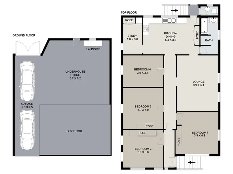 Floorplan of Homely house listing, 23 Overend Street, East Brisbane QLD 4169