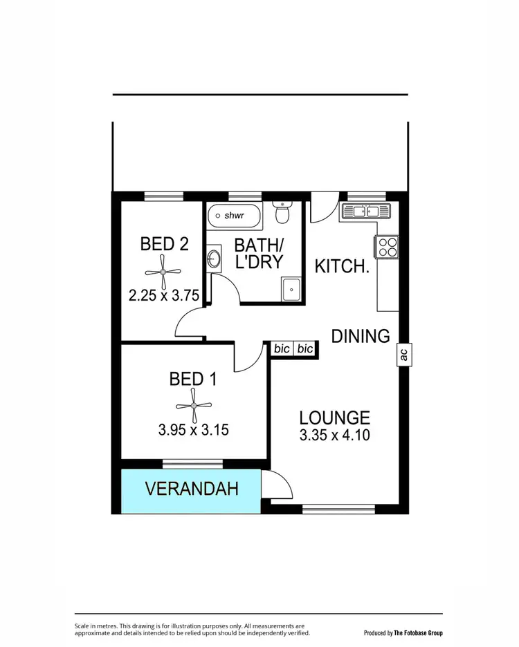 Floorplan of Homely unit listing, 8/15 First Avenue, Ascot Park SA 5043