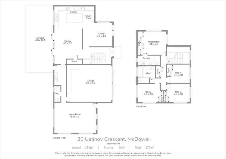 Floorplan of Homely house listing, 30 Ustinov Crescent, Mcdowall QLD 4053
