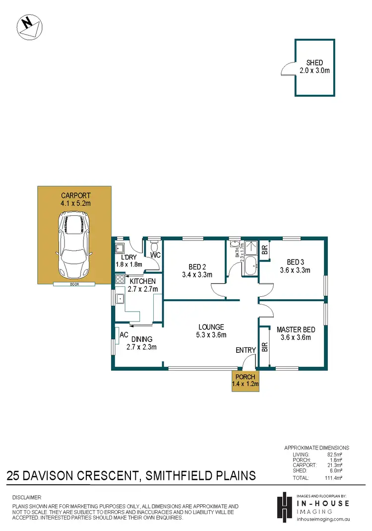 Floorplan of Homely house listing, 25 Davison Crescent, Smithfield Plains SA 5114