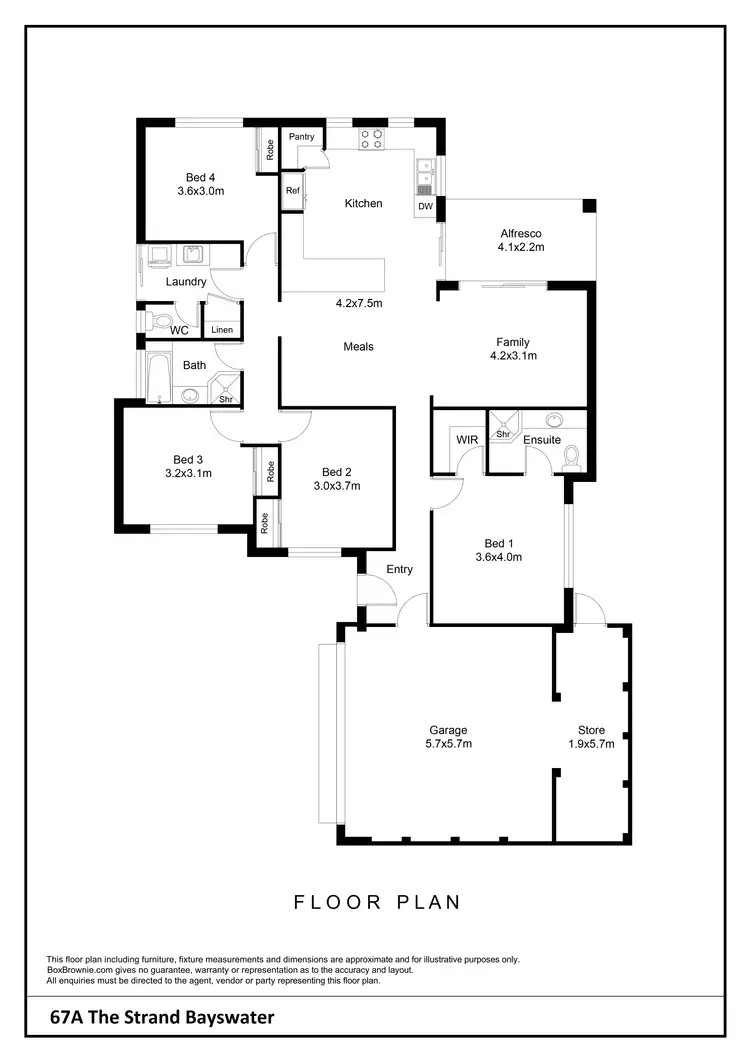 Floorplan of Homely house listing, 67A The Strand, Bayswater WA 6053