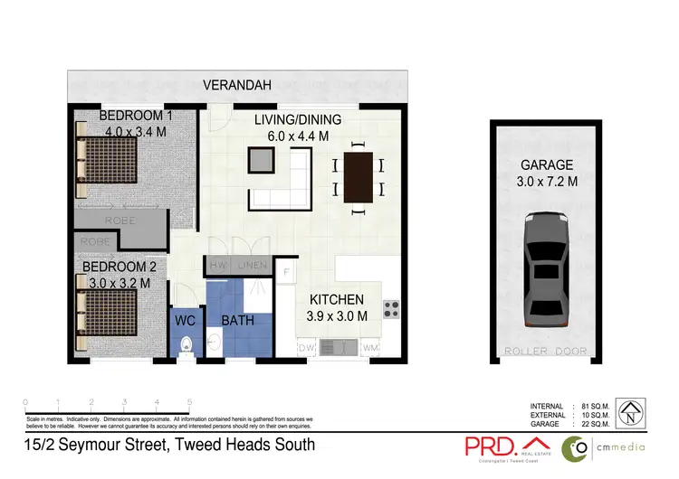 Floorplan of Homely apartment listing, 15/2 Seymour Street, Tweed Heads South NSW 2486