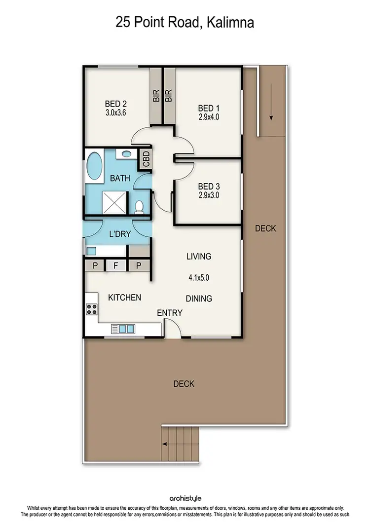 Floorplan of Homely house listing, 25 Point Road, Kalimna VIC 3909