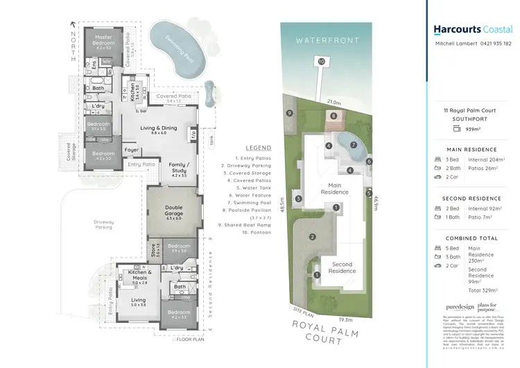 Floorplan of Homely house listing, 11 Royal Palm Court, Southport QLD 4215