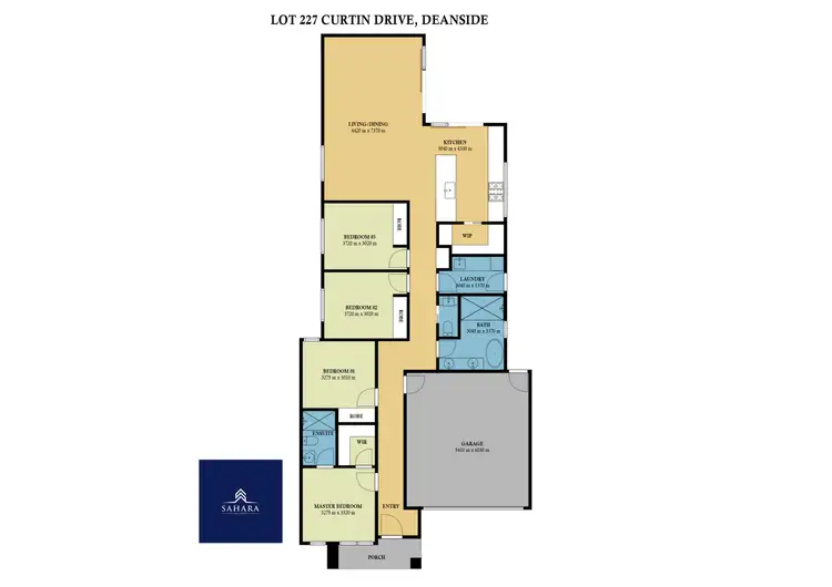 Floorplan of Homely house listing, 27 Curtin Dr,, Deanside VIC 3336