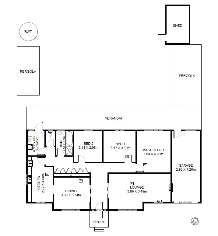Floorplan of Homely house listing, 12 Meadowvale Road, Modbury SA 5092