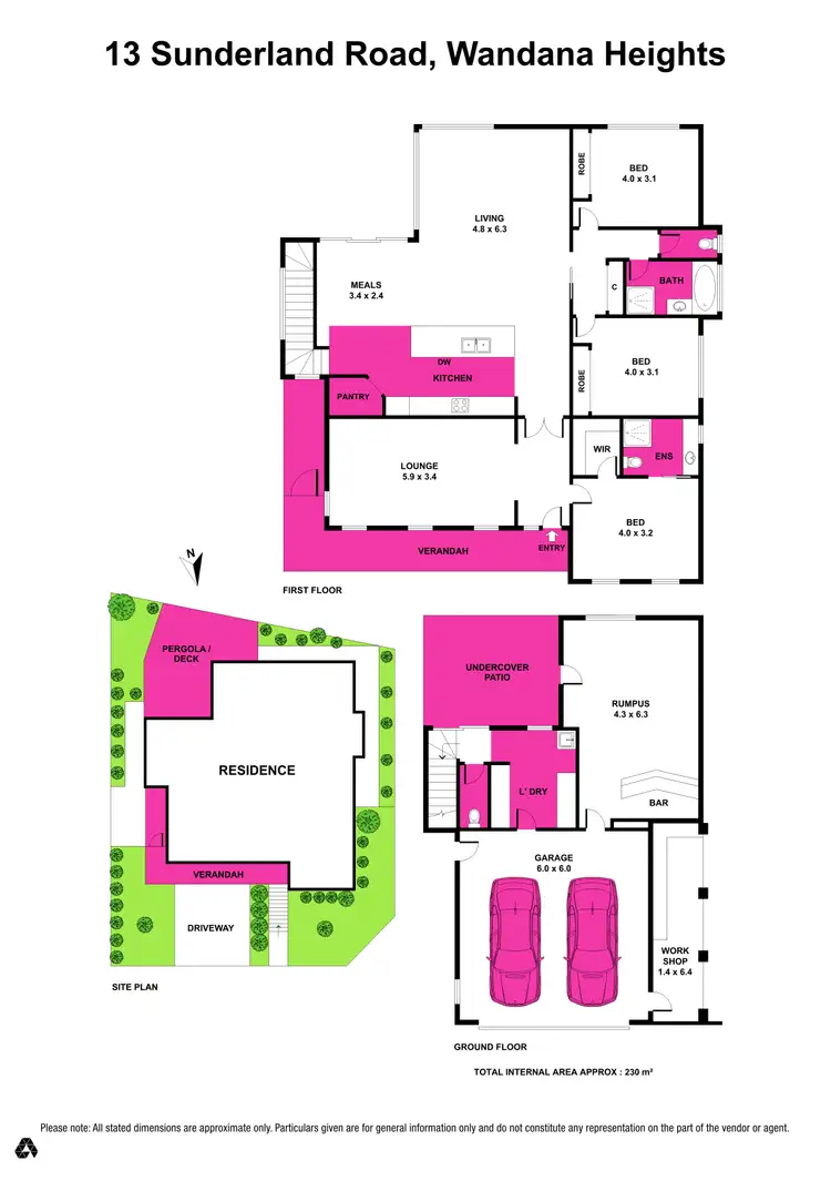 Floorplan of Homely house listing, 13 Sunderland Road, Wandana Heights VIC 3216