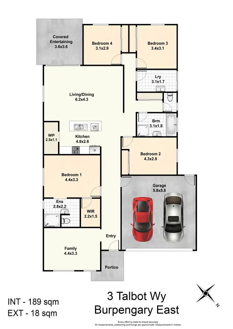 Floorplan of Homely house listing, 3 Talbot Way, Burpengary East QLD 4505